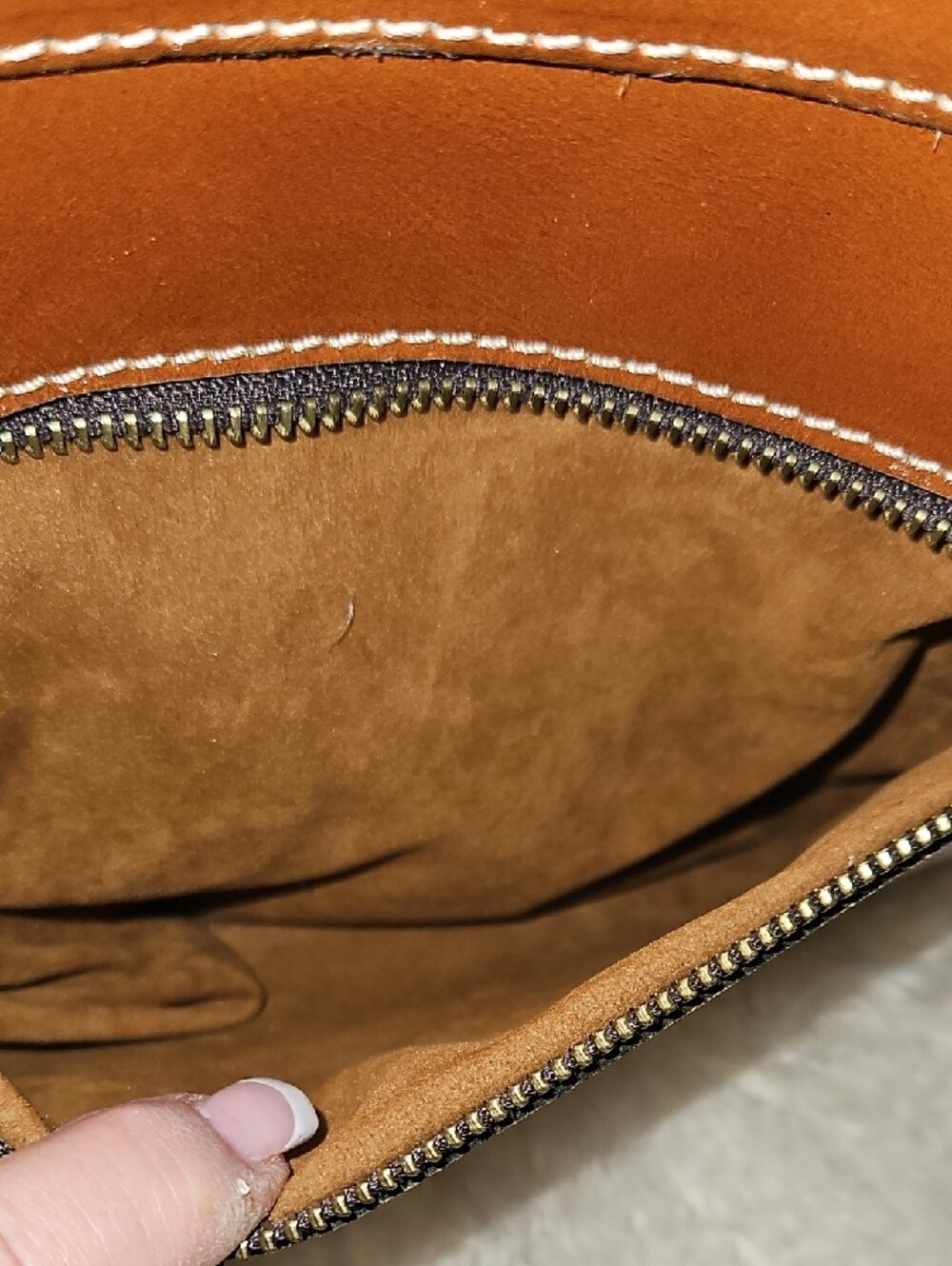 Patricia Nash Brown Leather Tote with Front Pocket - Picture 7 of 11